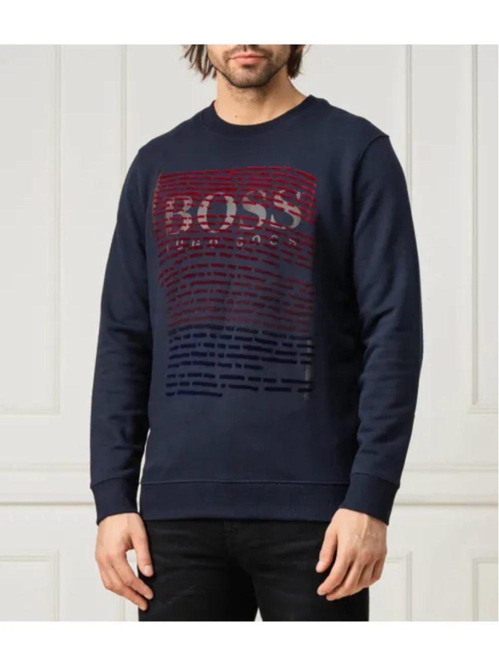 Hugo Boss Navy Logo Crewneck Sweatshirt Men’s XL